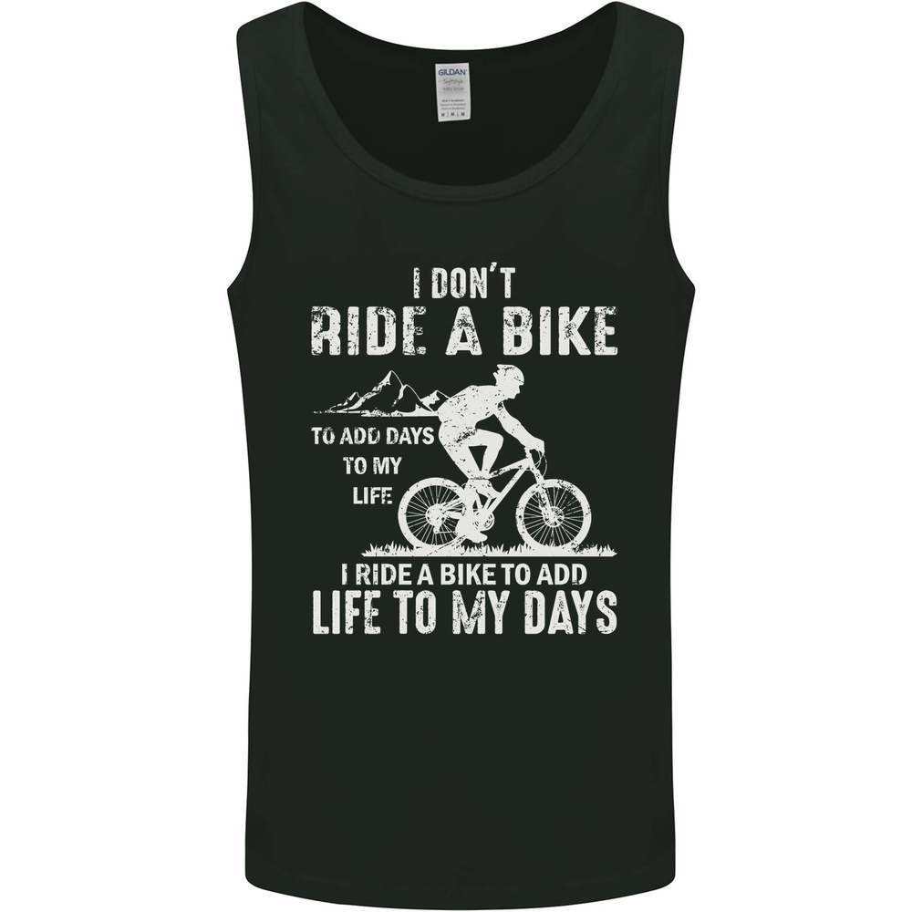 Cycling Life To Days Funny Cyclist Bicycle Mens Vest Tank Top