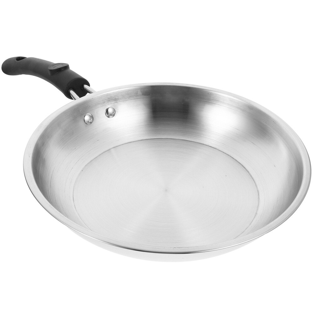 Oven Safe Frying Pan Kitchen Skillet Stainless Steel with Lid