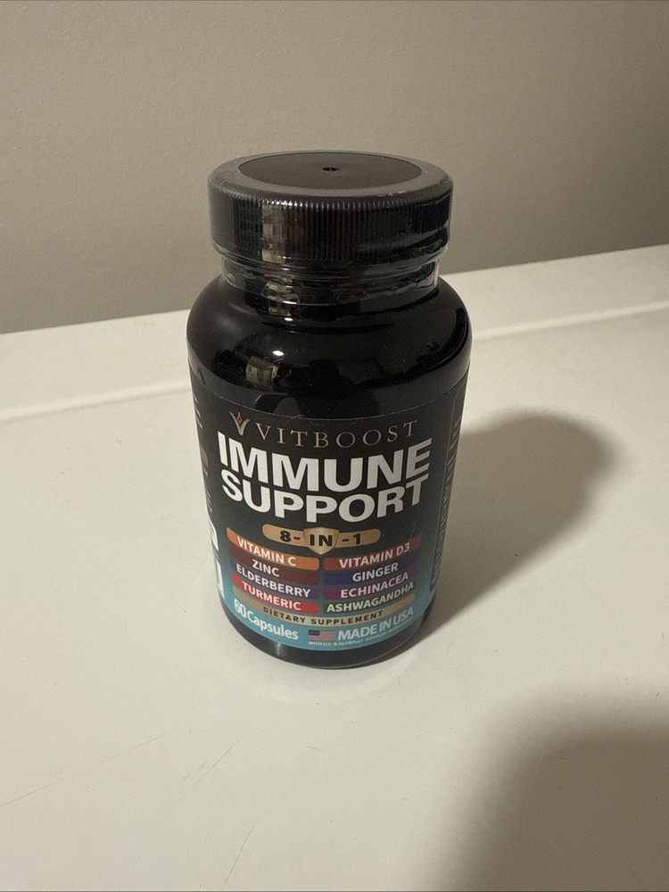 Vitaboost 8-in-1 Immune Support Supplement 60 Caps Exp 05/2027