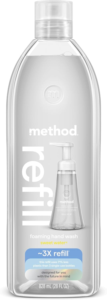 Method Sweet Water Foaming Hand Soap Refill Eco-Friendly Recyclable Biodegradable  