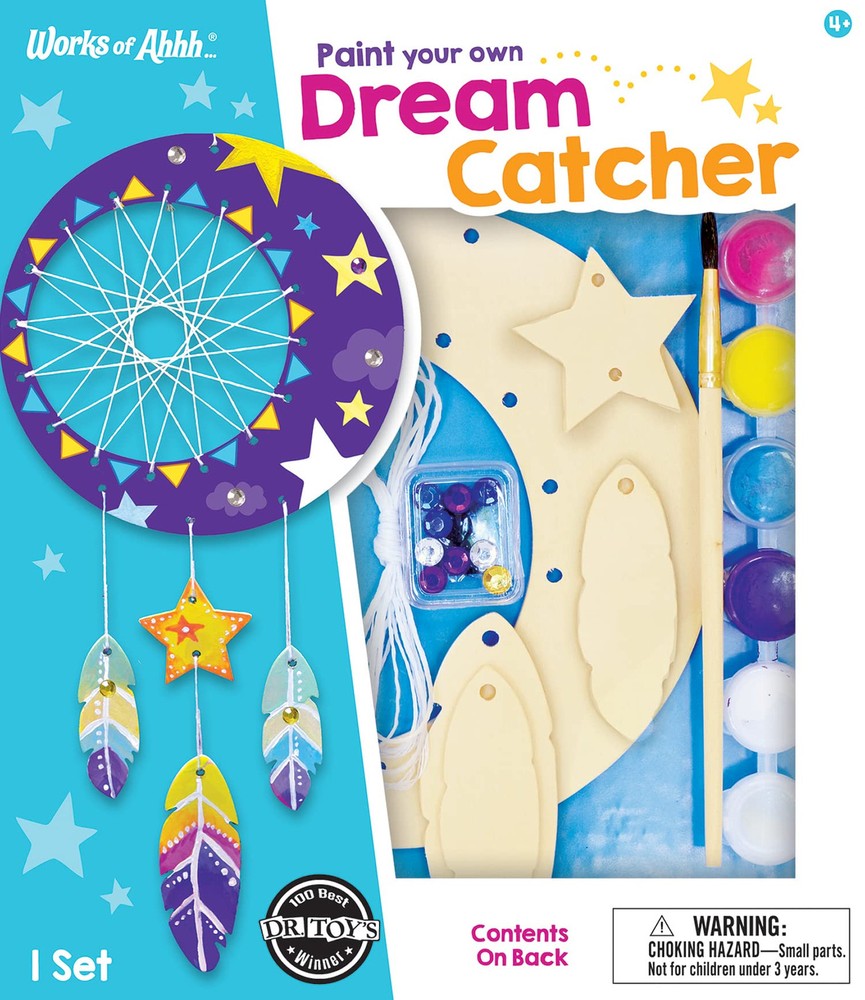 Works of Ahhh... Craft Set - Dream Catcher Classic Wood Paint Kit