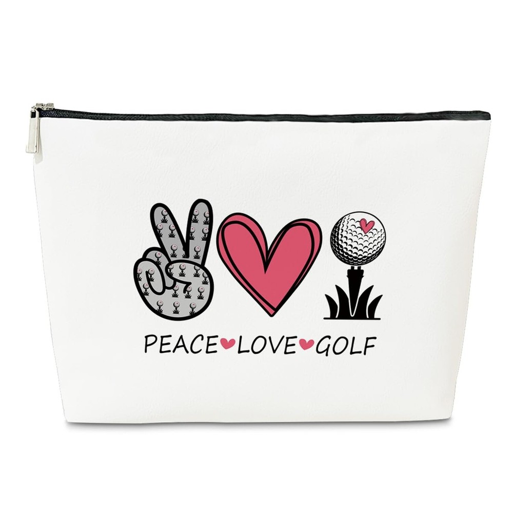 Golf Themed Makeup Bag for Women - Inspirational Gift & Party Accessory