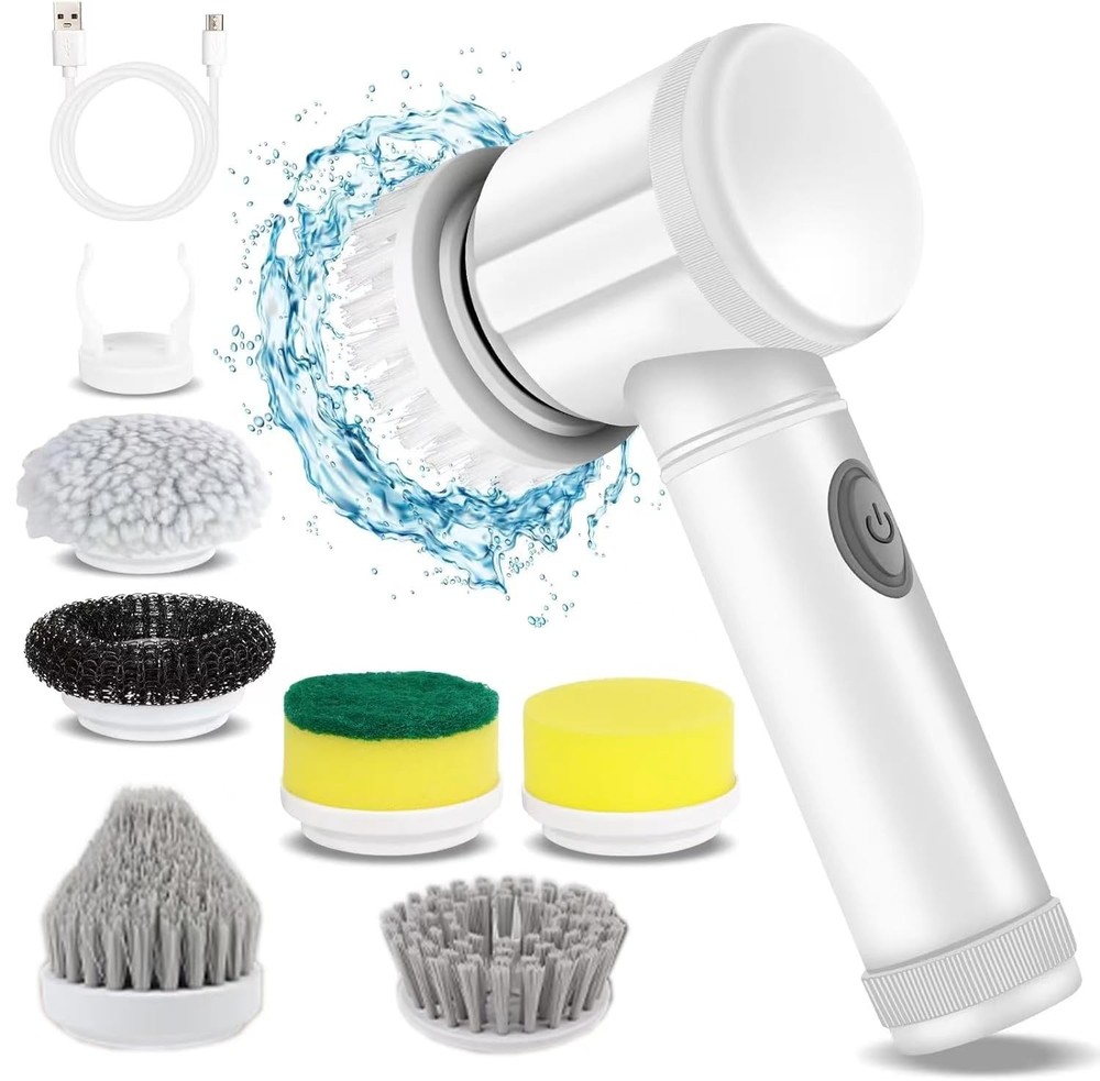 Electric Spin Scrubber - Shower Scrubber,Bathroom Scrubber Electric,for Clean...