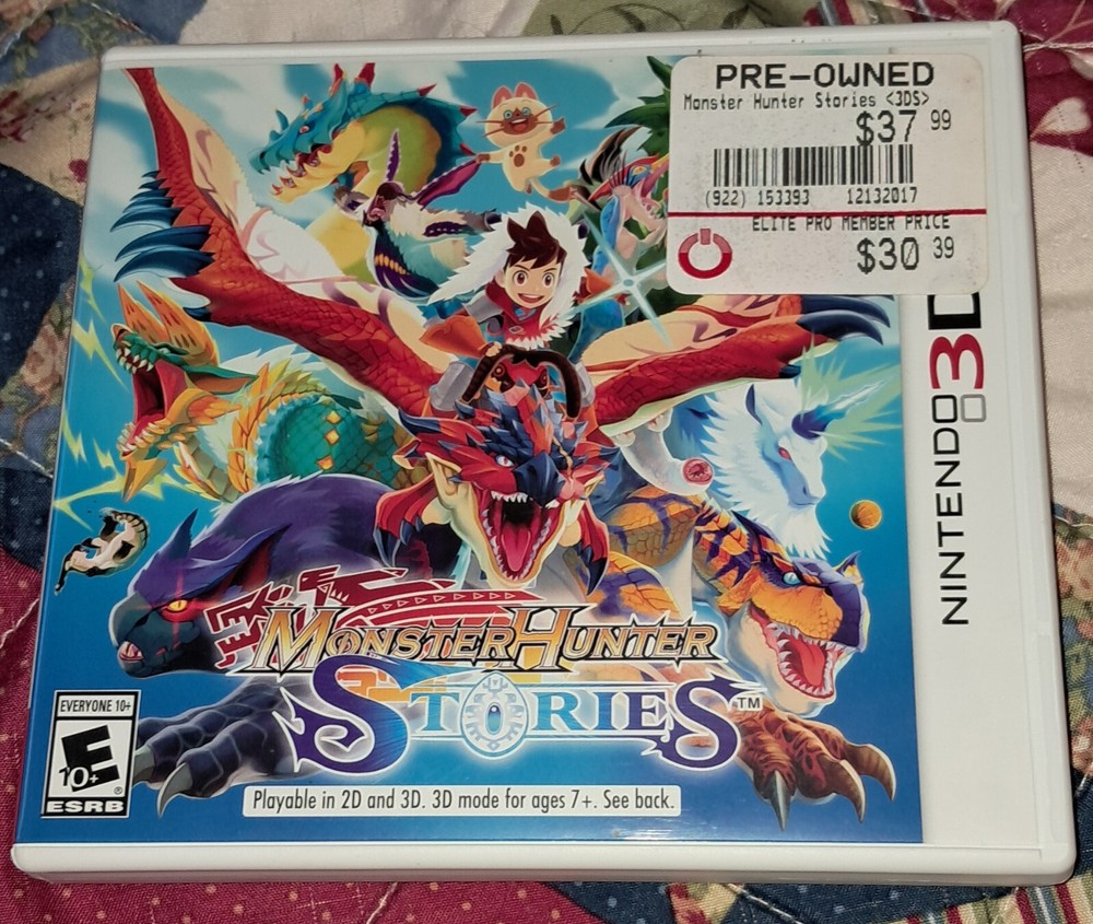 Monster Hunter Stories (Nintendo 3DS, 2017) Used, Tested and Working