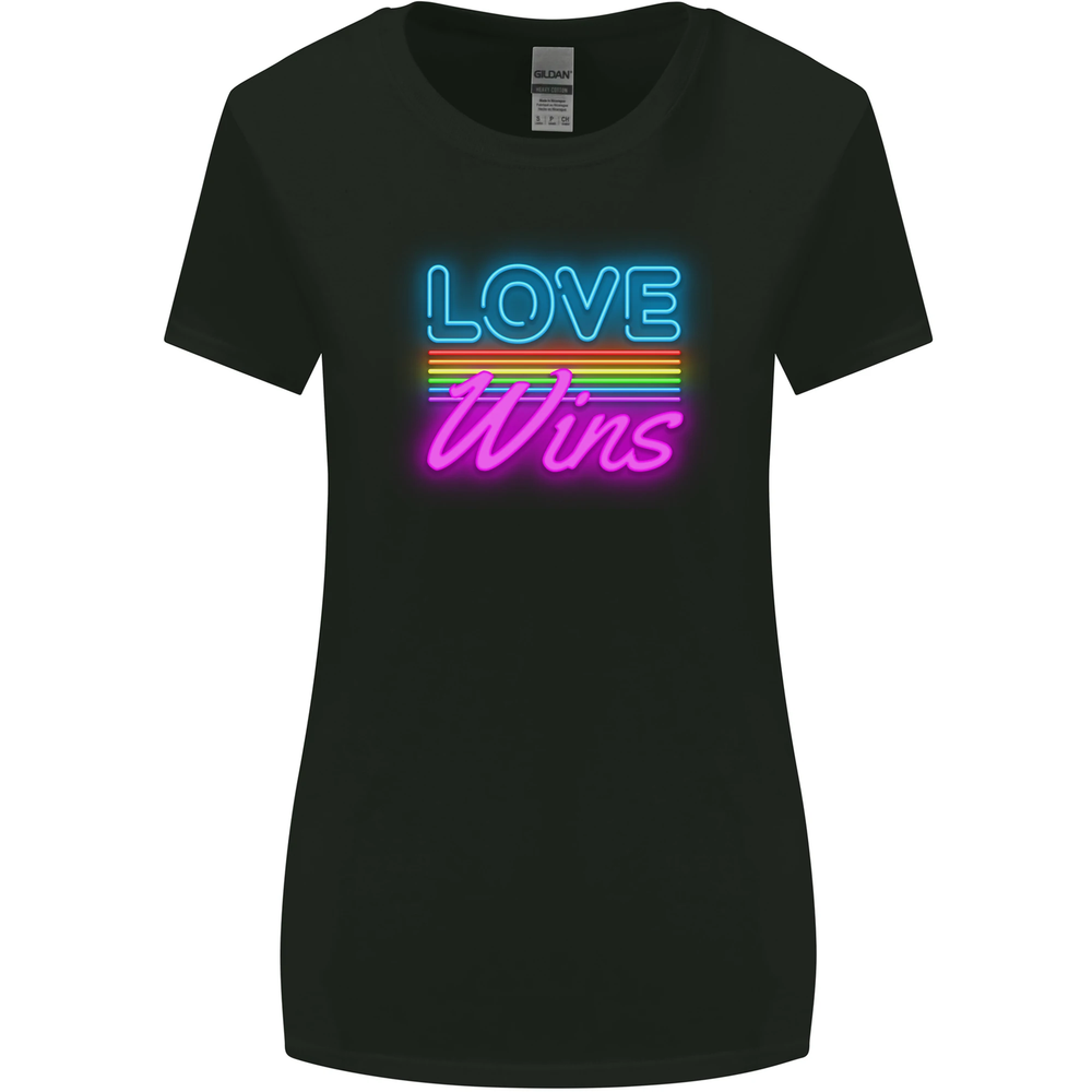 LGBT Love Wins Pride Day Womens Comfort Fit T-Shirt-image