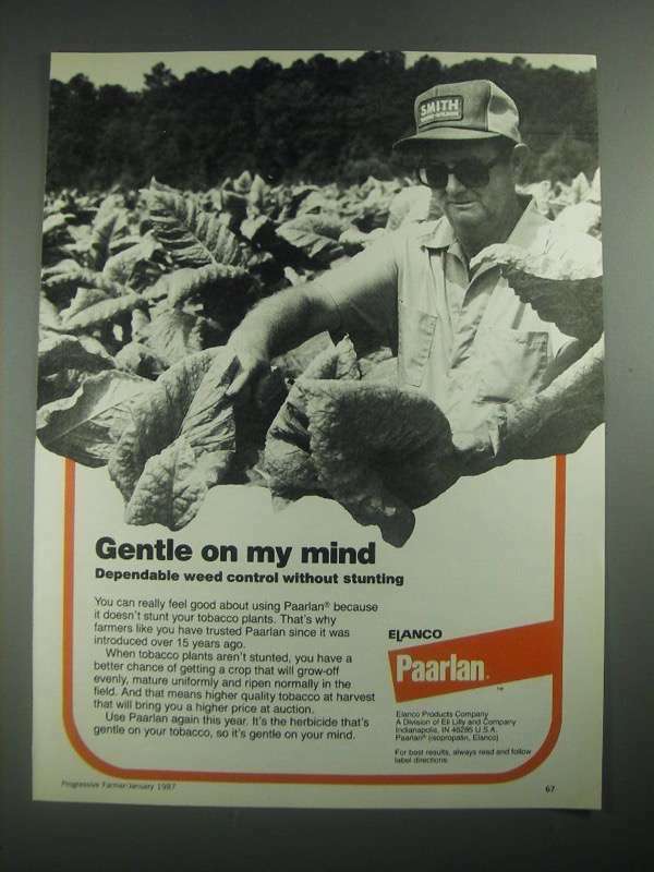 1987 Elanco Paarlan Ad - Gentle On My Mind