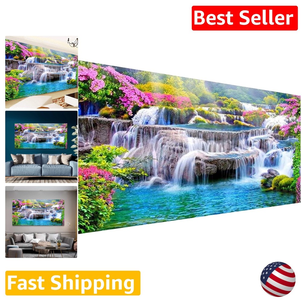 DIY Waterfall Diamond Painting Kit – Stress-Relief Craft & Meaningful Gift