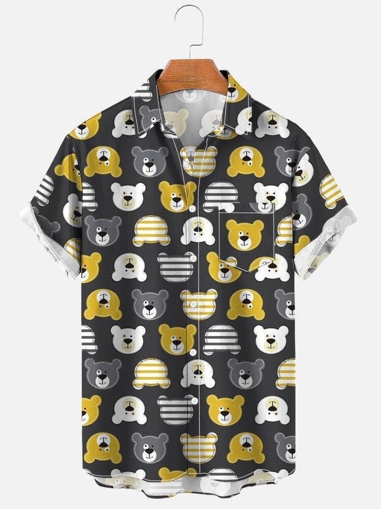 Plus Size 3D Digital Print Hawaiian Shirt Trendy Tropical Design Summer Fashion Hot Sale