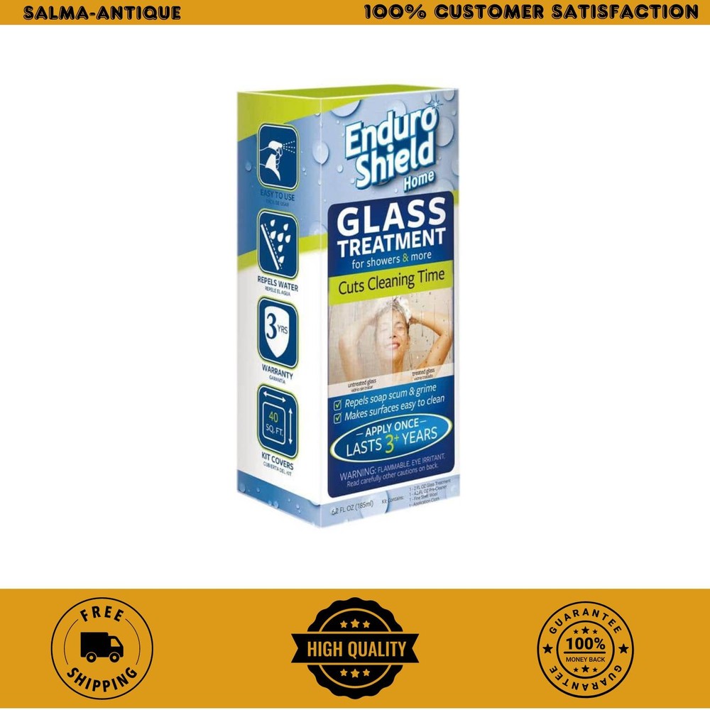 Enduroshield Glass Showers Treatment Kit 2-Oz Coating 4.2-Oz Cleaner Bathroom