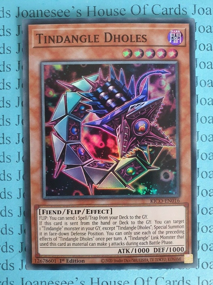 Tindangle Dholes KICO-EN016 Super Rare Yu-Gi-Oh Card 1st Edition New