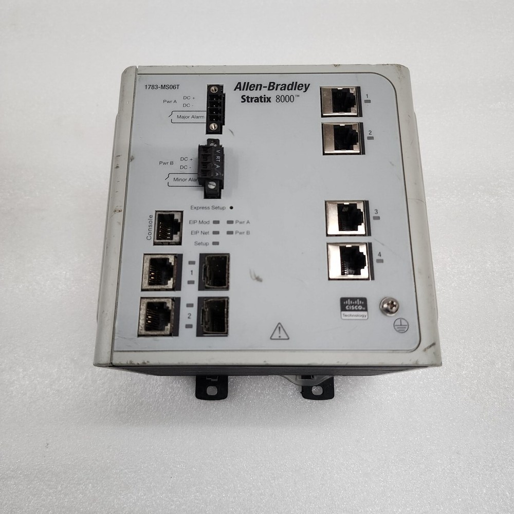 ALLEN BRADLEY CAT 1783-MS06T ETHERNET SWITCH  STRATIX 8000