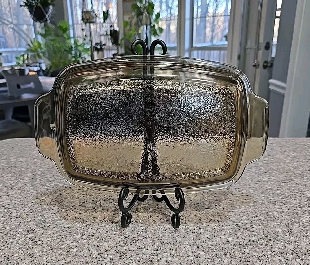 VTG West Bend Slow Cooker Replacement Glass Dome Lid Brown Amber 4 - 6 Quart