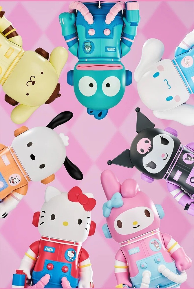 Authentic MEGA SPACE MOLLY 400% Sanrio Family Series Blind Box Figurine Toy Doll