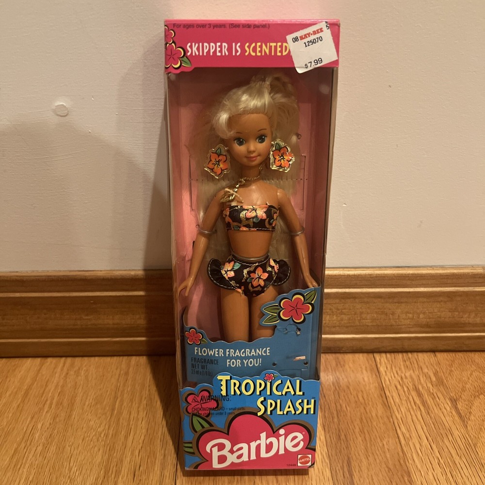Tropical Splash Skipper #12448 Vintage Sealed NRFB Mattel 1994 Barbie Friend