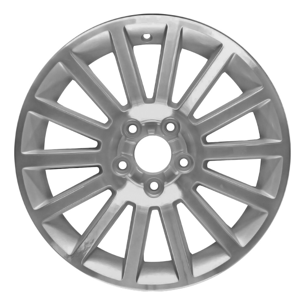 Used 17x7 Machined and Painted Silver Wheel fits 560-03632