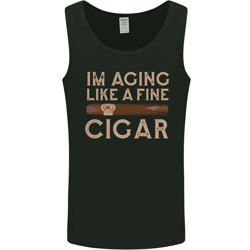 Fine Cigar Funny 40th 50th 60th 70th Birthday Mens Vest Tank Top