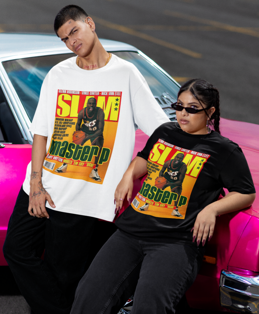 Gary Payton SLAM NBA Short Sleeve T-Shirt Graphic Tee Retro Seattle Supersonics