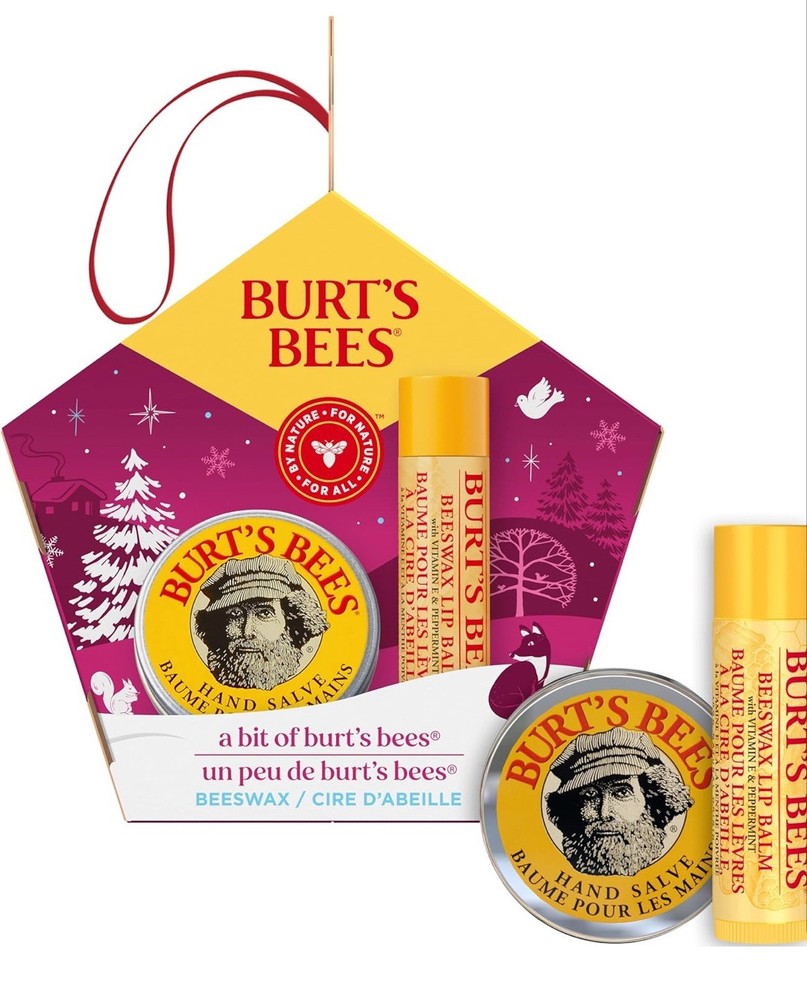 Burt's Bees Lip Balm and Hand Salve Gift Set with Natural Ingredients