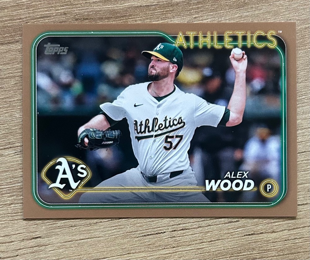 2024 Topps Update #US276 Alex Wood Gold #/2024 Oakland Athletics