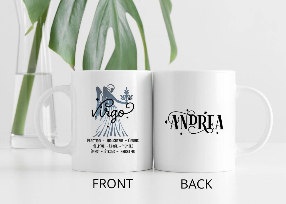 Virgo Zodiac Mug L Personalized Astrology Coffee Cup L Horoscope Constellation