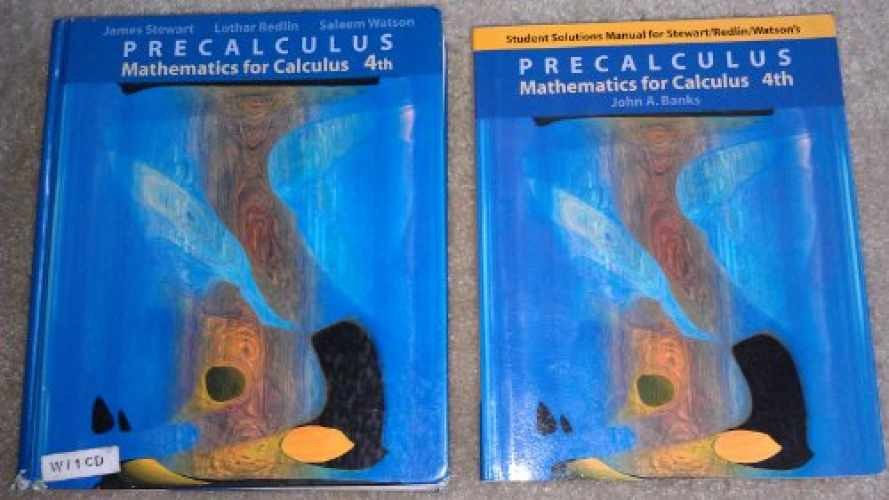 Precalculus Mathematics Hardcover by Stewart and Redlin in Good Condition