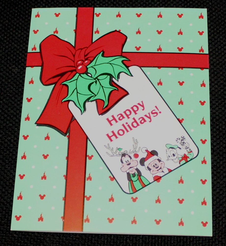 RARE DISNEY FAMILY HOLIDAY PARTY 1985 PICTURE CARD CAST MEMBER ITEM