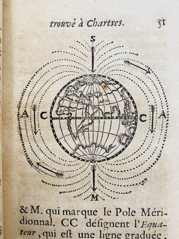 Vallemont Description de l'aimant, qui s'est formé à la pointe du clocher 1692