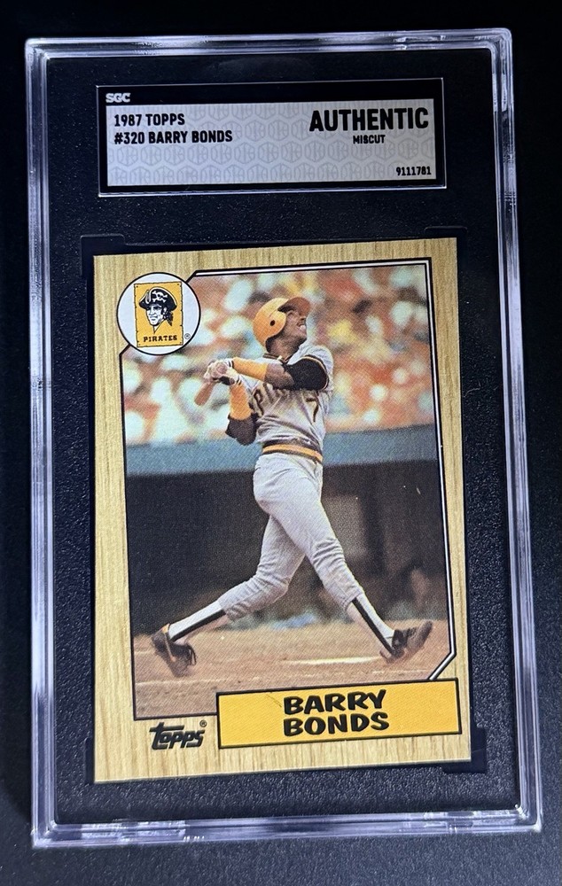 1987 Topps - Barry Bonds #320 (RC) Error Card