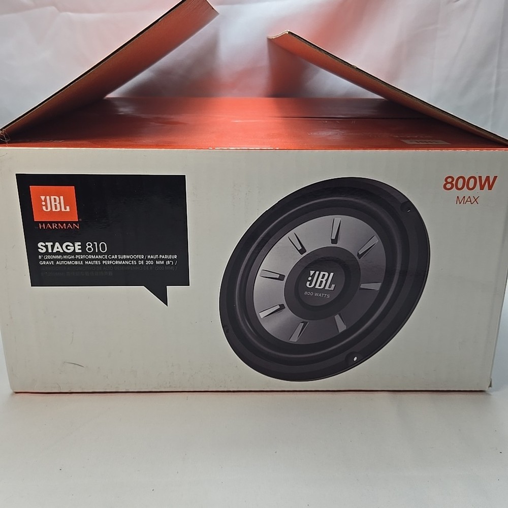 JBL Stage 810 8-Inch 800W 4-Ohm High-Power Car Subwoofer