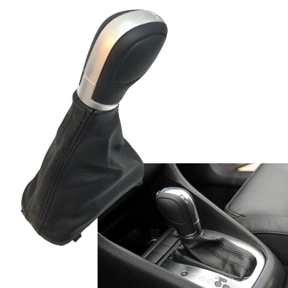 Gear Shift Button Leather Rootwood For VW Golf 6 08-11 1K1713203 Automatic B