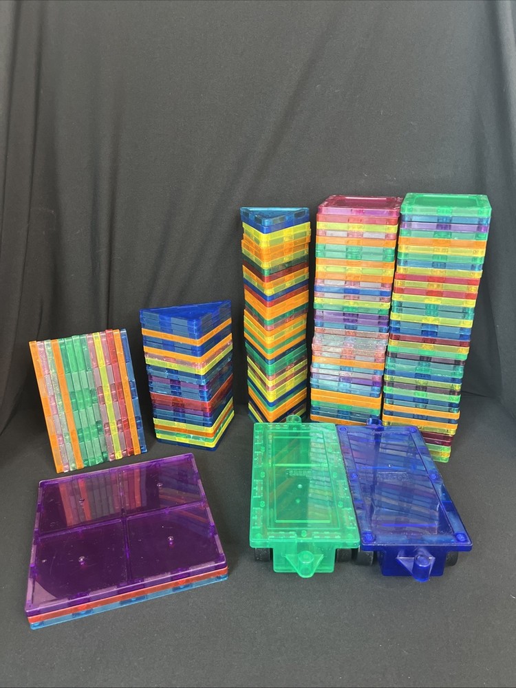 Magna Picasso Playmags 160-Piece Magnetic Building Blocks Set Lot 4