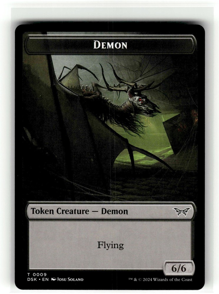 DEMON // MANIFEST DOUBLE-SIDED T Duskmourn House of Horror #9//18 DSK(NM+)(MTG)
