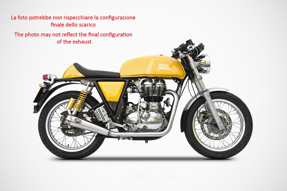 COMPLETE EXHAUST ZARD STEEL BLACK RACING ROYAL EINFIELD CONTINENTAL GT 535 14-16
