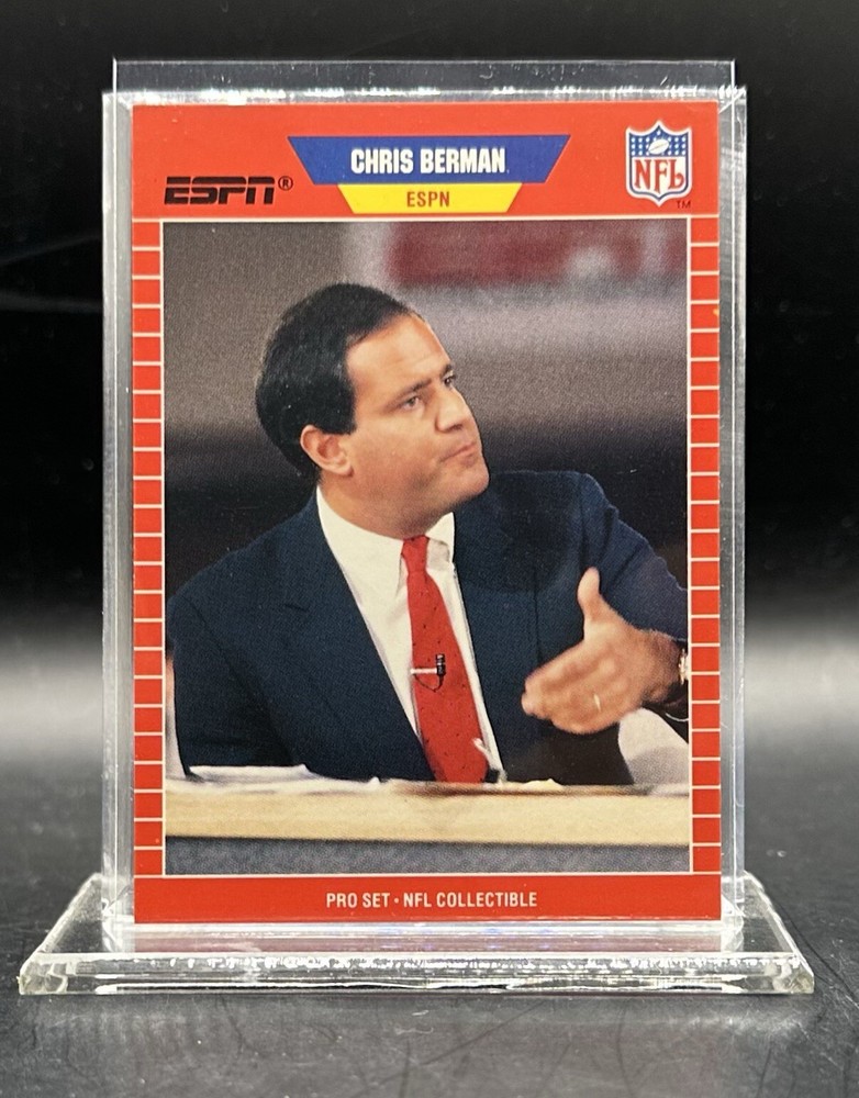 1989 Pro Set - Announcers #5 Chris Berman NFL Collectible ESPN Game Day Prime-image