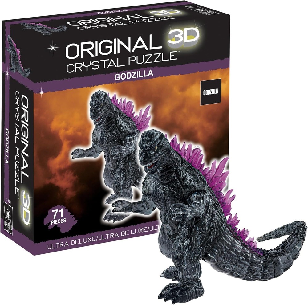 Godzilla 3D Crystal Puzzle Ultra Deluxe Edition for Ages 12 Plus Collectors  