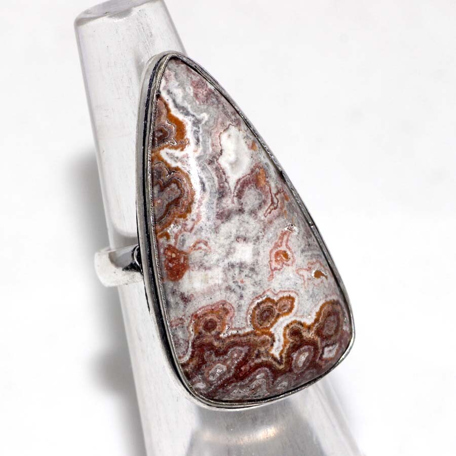 Mexican Laguna Lace 925 Silver Plated Ring US 5 Aesthetic Jewellery JW