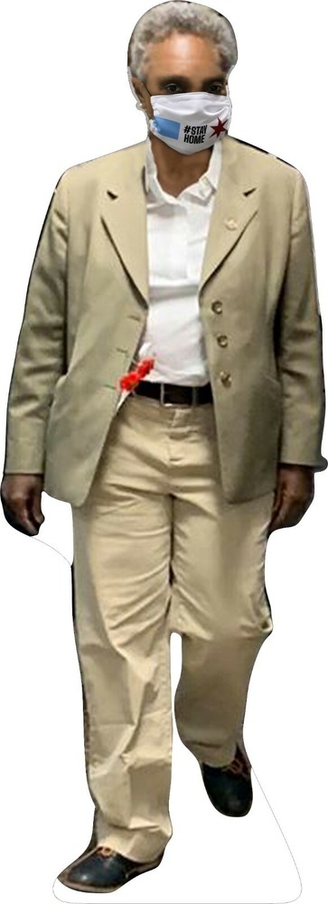 Lori Lightfoot - shows mask - 61