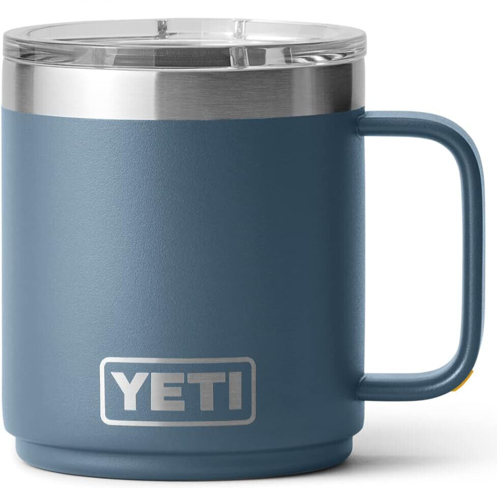 YETI Navy 10 oz Stainless Steel Vacuum Insulated Rambler Mug with Lid