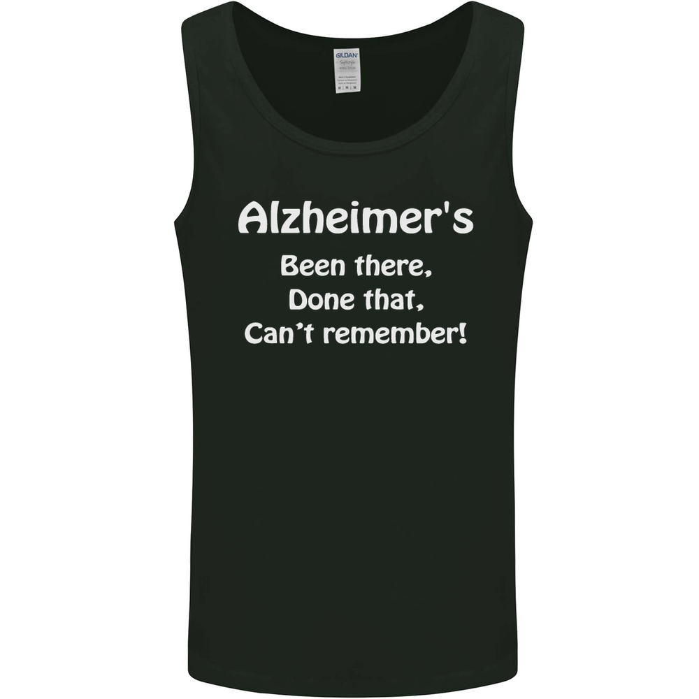 Alzheimers Been There Cant Remember Funny Mens Vest Tank Top