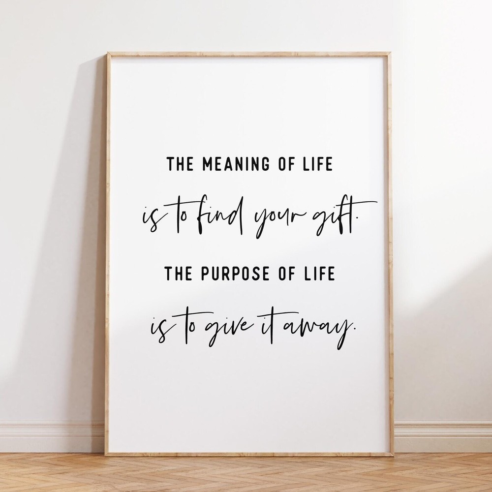 Motivational Quote Print Inspirational Wall Art Positive Sign Instant Printable