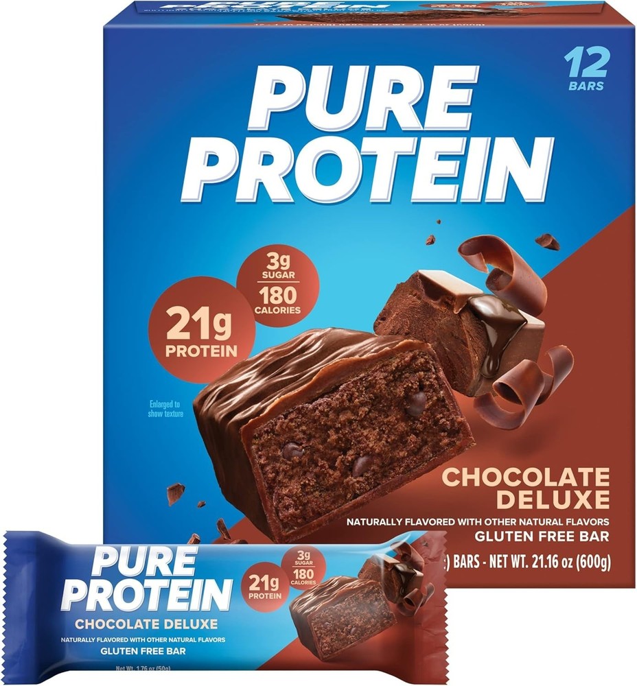 Pure Protein Bars Chocolate Deluxe Low Sugar 12ct 1.76oz