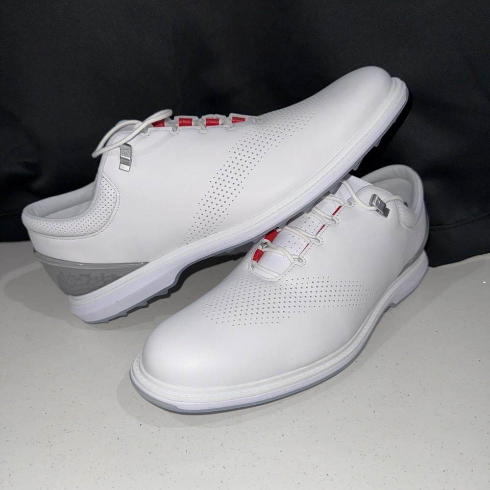 Nike Air Jordan ADG 4 Golf Shoe Sz 15 Cleats White DM0103-105 Spikeless Leather