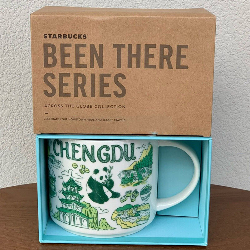 New 2022 Starbucks China Been There Series BTS Chengdu 14oz Coffee Mug With Box
