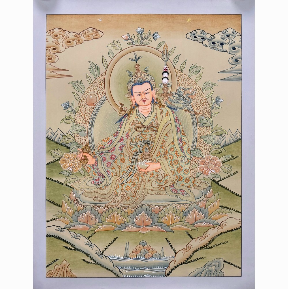 Blessed Padmasambhava Guru Rinpoche Thanka Thangka Spiritual Painting