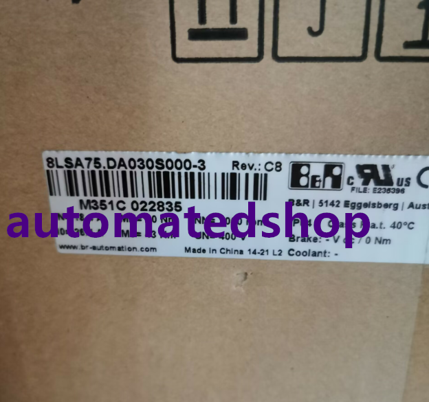 B&r servo motor 8LSA75.DA030S000-3 Brand new fedex or DHL