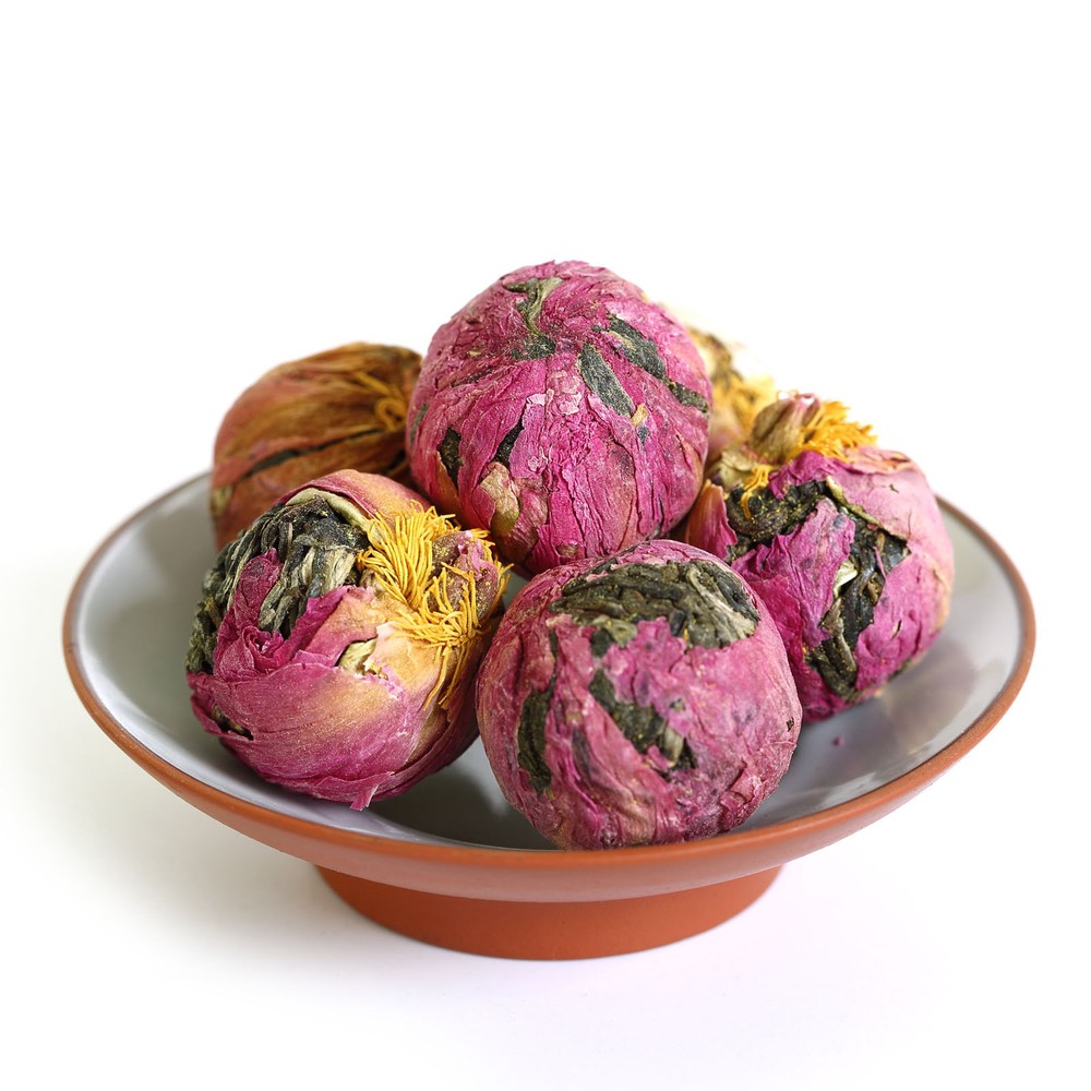 HELLOYOUNG Peony Flowers Yunnan Bulang puer Pu'er Puerh Tea Raw Ball Tuo