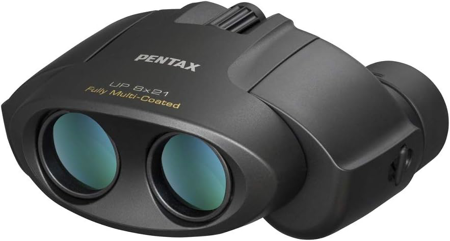 Pentax UP 8x21 Compact Black Binoculars for Bird Watching and Hiking