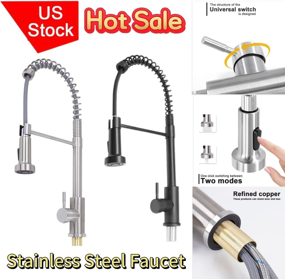 High Arc Pull Down Kitchen Faucet with Single Handle - US Hot Sales