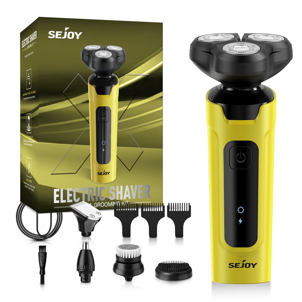 5in1 Electric Shaver for Men Nose Hair Trimmer IPX7 Rechargeable Hair Clippers