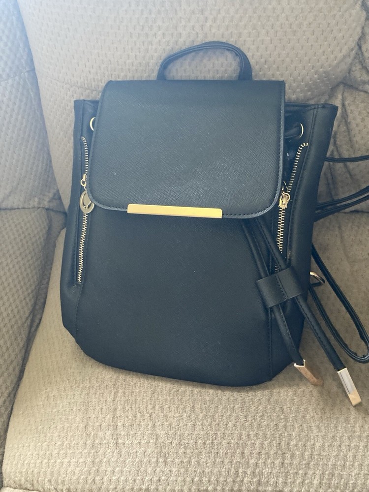 New Unused Black Women's Backpack Purse Handbag  